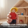 image:imagePlanToys Boy Wooden Dollhouse Figurine  Poseable 112 Scale Mini Doll 4 Inch  Dollhouse Accessories for Pretend Play  EcoFriendly Montessori Toy for Kids Ages 3Caucasian Boy