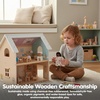 image:imagePlanToys Boy Wooden Dollhouse Figurine  Poseable 112 Scale Mini Doll 4 Inch  Dollhouse Accessories for Pretend Play  EcoFriendly Montessori Toy for Kids Ages 3African American Mom