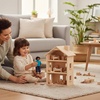 image:imagePlanToys Boy Wooden Dollhouse Figurine  Poseable 112 Scale Mini Doll 4 Inch  Dollhouse Accessories for Pretend Play  EcoFriendly Montessori Toy for Kids Ages 3Hispanic Dad