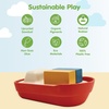 image:imagePlanToys Cargo Ship Bath Toy for Toddlers  Floating Boat with Cargo Blocks for Water Play  Montessori Educational Toy  EcoFriendly Bathtub Toys for KidsCargo Ship