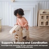 image:imagePlanToys Classic Wooden Palomino Rocking Horse for Toddlers  EcoFriendly Montessori RideOn Toy for Balance Strength amp Coordination  Sustainable Rubberwood ConstructionWalking Elephant