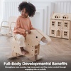 image:imagePlanToys Classic Wooden Palomino Rocking Horse for Toddlers  EcoFriendly Montessori RideOn Toy for Balance Strength amp Coordination  Sustainable Rubberwood ConstructionWalking Elephant
