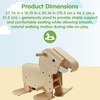 image:imagePlanToys Classic Wooden Palomino Rocking Horse for Toddlers  EcoFriendly Montessori RideOn Toy for Balance Strength amp Coordination  Sustainable Rubberwood ConstructionWalking Elephant