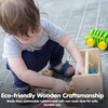 image:imagePlanToys Construction Set Wooden Montessori Building and Engineering Toy  Fine Motor Creativity and Early STEM Skill Development  Eco Friendly Educational Open Ended Play KitRobot Toolbox