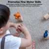 image:imagePlanToys Construction Set Wooden Montessori Building and Engineering Toy  Fine Motor Creativity and Early STEM Skill Development  Eco Friendly Educational Open Ended Play KitNuts  Bolts