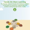 image:imagePlanToys Construction Set Wooden Montessori Building and Engineering Toy  Fine Motor Creativity and Early STEM Skill Development  Eco Friendly Educational Open Ended Play KitGears  Puzzles Set