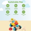 image:imagePlanToys Construction Set Wooden Montessori Building and Engineering Toy  Fine Motor Creativity and Early STEM Skill Development  Eco Friendly Educational Open Ended Play KitConstruction Set