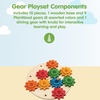 image:imagePlanToys Construction Set Wooden Montessori Building and Engineering Toy  Fine Motor Creativity and Early STEM Skill Development  Eco Friendly Educational Open Ended Play KitSpinning Gears Playset
