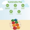 image:imagePlanToys Construction Set Wooden Montessori Building and Engineering Toy  Fine Motor Creativity and Early STEM Skill Development  Eco Friendly Educational Open Ended Play KitSpinning Gears Playset