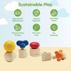 image:imagePlanToys Construction Set Wooden Montessori Building and Engineering Toy  Fine Motor Creativity and Early STEM Skill Development  Eco Friendly Educational Open Ended Play KitNuts  Bolts