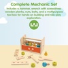 image:imagePlanToys Construction Set Wooden Montessori Building and Engineering Toy  Fine Motor Creativity and Early STEM Skill Development  Eco Friendly Educational Open Ended Play KitRobot Toolbox
