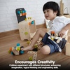 image:imagePlanToys Construction Set Wooden Montessori Building and Engineering Toy  Fine Motor Creativity and Early STEM Skill Development  Eco Friendly Educational Open Ended Play KitConstruction Set
