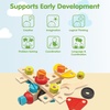 image:imagePlanToys Construction Set Wooden Montessori Building and Engineering Toy  Fine Motor Creativity and Early STEM Skill Development  Eco Friendly Educational Open Ended Play KitConstruction Set