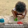 image:imagePlanToys Creative Sand Play Wooden Montessori Outdoor Sensory and Imagination Toy  Tactile Exploration Coordination and Open Ended Creative Play  Eco Friendly Sand Molds Set