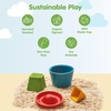 image:imagePlanToys Creative Sand Play Wooden Montessori Outdoor Sensory and Imagination Toy  Tactile Exploration Coordination and Open Ended Creative Play  Eco Friendly Sand Molds Set