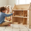 image:imagePlanToys Dining Room Classic Set  Montessori Small World and Family Role Play  Eco Friendly Wooden Dining Room Furniture for Imaginative PlayBathroom Setclassic