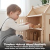 image:imagePlanToys Dining Room Classic Set  Montessori Small World and Family Role Play  Eco Friendly Wooden Dining Room Furniture for Imaginative PlayBathroom Setclassic