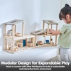 image:imagePlanToys Dining Room Classic Set  Montessori Small World and Family Role Play  Eco Friendly Wooden Dining Room Furniture for Imaginative PlayBathroom