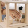 image:imagePlanToys Dining Room Classic Set  Montessori Small World and Family Role Play  Eco Friendly Wooden Dining Room Furniture for Imaginative PlayBathroom
