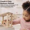 image:imagePlanToys Dining Room Classic Set  Montessori Small World and Family Role Play  Eco Friendly Wooden Dining Room Furniture for Imaginative PlayBedroom