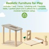 image:imagePlanToys Dining Room Classic Set  Montessori Small World and Family Role Play  Eco Friendly Wooden Dining Room Furniture for Imaginative PlayBedroom