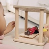 image:imagePlanToys Dining Room Classic Set  Montessori Small World and Family Role Play  Eco Friendly Wooden Dining Room Furniture for Imaginative PlayBedroom
