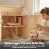 image:imagePlanToys Dining Room Classic Set  Montessori Small World and Family Role Play  Eco Friendly Wooden Dining Room Furniture for Imaginative PlayBedroomclassic
