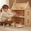 image:imagePlanToys Dining Room Classic Set  Montessori Small World and Family Role Play  Eco Friendly Wooden Dining Room Furniture for Imaginative PlayBedroomclassic