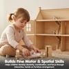 image:imagePlanToys Dining Room Classic Set  Montessori Small World and Family Role Play  Eco Friendly Wooden Dining Room Furniture for Imaginative PlayBedroomclassic