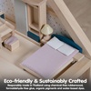 image:imagePlanToys Dining Room Classic Set  Montessori Small World and Family Role Play  Eco Friendly Wooden Dining Room Furniture for Imaginative PlayBedroomorchard