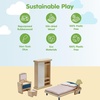 image:imagePlanToys Dining Room Classic Set  Montessori Small World and Family Role Play  Eco Friendly Wooden Dining Room Furniture for Imaginative PlayBedroomorchard