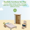 image:imagePlanToys Dining Room Classic Set  Montessori Small World and Family Role Play  Eco Friendly Wooden Dining Room Furniture for Imaginative PlayBedroomorchard