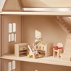 image:imagePlanToys Dining Room Classic Set  Montessori Small World and Family Role Play  Eco Friendly Wooden Dining Room Furniture for Imaginative PlayBeige