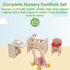 image:imagePlanToys Dining Room Classic Set  Montessori Small World and Family Role Play  Eco Friendly Wooden Dining Room Furniture for Imaginative PlayBeige