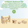 image:imagePlanToys Dining Room Classic Set  Montessori Small World and Family Role Play  Eco Friendly Wooden Dining Room Furniture for Imaginative PlayChildrens Bunk Bedroom Set