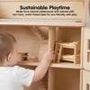 image:imagePlanToys Dining Room Classic Set  Montessori Small World and Family Role Play  Eco Friendly Wooden Dining Room Furniture for Imaginative PlayChildrens Bunk Bedroom Set