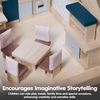 image:imagePlanToys Dining Room Classic Set  Montessori Small World and Family Role Play  Eco Friendly Wooden Dining Room Furniture for Imaginative PlayDining Roomorchard