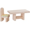 image:imagePlanToys Dining Room Classic Set  Montessori Small World and Family Role Play  Eco Friendly Wooden Dining Room Furniture for Imaginative PlayDining Room  Classic 2