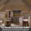 image:imagePlanToys Dining Room Classic Set  Montessori Small World and Family Role Play  Eco Friendly Wooden Dining Room Furniture for Imaginative PlayDining Roomorchard