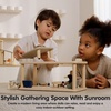 image:imagePlanToys Dining Room Classic Set  Montessori Small World and Family Role Play  Eco Friendly Wooden Dining Room Furniture for Imaginative PlayGathering Room