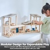 image:imagePlanToys Dining Room Classic Set  Montessori Small World and Family Role Play  Eco Friendly Wooden Dining Room Furniture for Imaginative PlayGathering Room