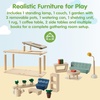 image:imagePlanToys Dining Room Classic Set  Montessori Small World and Family Role Play  Eco Friendly Wooden Dining Room Furniture for Imaginative PlayGathering Room