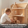 image:imagePlanToys Dining Room Classic Set  Montessori Small World and Family Role Play  Eco Friendly Wooden Dining Room Furniture for Imaginative PlayKitchen Setclassic