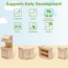 image:imagePlanToys Dining Room Classic Set  Montessori Small World and Family Role Play  Eco Friendly Wooden Dining Room Furniture for Imaginative PlayKitchen Setclassic