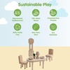image:imagePlanToys Dining Room Classic Set  Montessori Small World and Family Role Play  Eco Friendly Wooden Dining Room Furniture for Imaginative PlayVictorian Dining Room Set