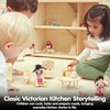 image:imagePlanToys Dining Room Classic Set  Montessori Small World and Family Role Play  Eco Friendly Wooden Dining Room Furniture for Imaginative PlayVictorian Kitchen Set