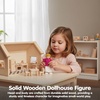 image:imagePlanToys Family Wooden Dollhouse Figurine Set  4 Poseable 112 Scale Mini Dolls Parents amp Kids  Dollhouse Accessories for Pretend Play  EcoFriendly Montessori Toy for Kids Ages 3Caucasian Mom