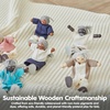 image:imagePlanToys Family Wooden Dollhouse Figurine Set  4 Poseable 112 Scale Mini Dolls Parents amp Kids  Dollhouse Accessories for Pretend Play  EcoFriendly Montessori Toy for Kids Ages 3Grand Father  Fair Skin Tone