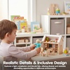image:imagePlanToys Family Wooden Dollhouse Figurine Set  4 Poseable 112 Scale Mini Dolls Parents amp Kids  Dollhouse Accessories for Pretend Play  EcoFriendly Montessori Toy for Kids Ages 3Caucasian Girl