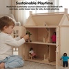 image:imagePlanToys Family Wooden Dollhouse Figurine Set  4 Poseable 112 Scale Mini Dolls Parents amp Kids  Dollhouse Accessories for Pretend Play  EcoFriendly Montessori Toy for Kids Ages 3Mom  Dad  Son  and Daughter